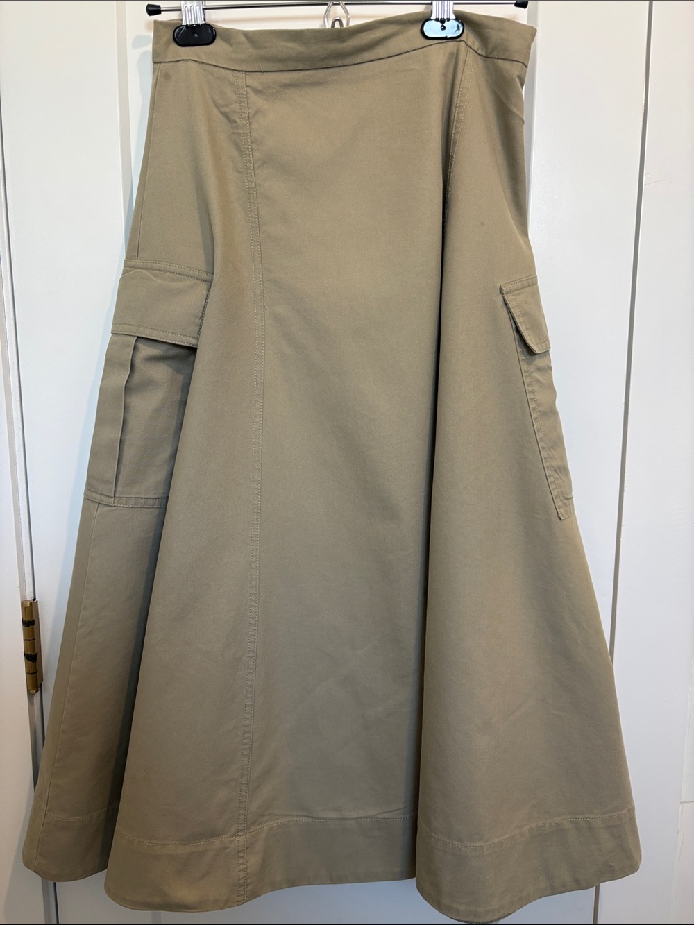 Make an offer!!! A-Line Cargo Skirt in Olive Taupe